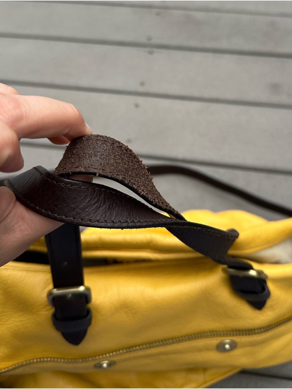 Vintage Mulberry Mitzy Messenger Yellow Shoulder Bag - Picture 8 of 10